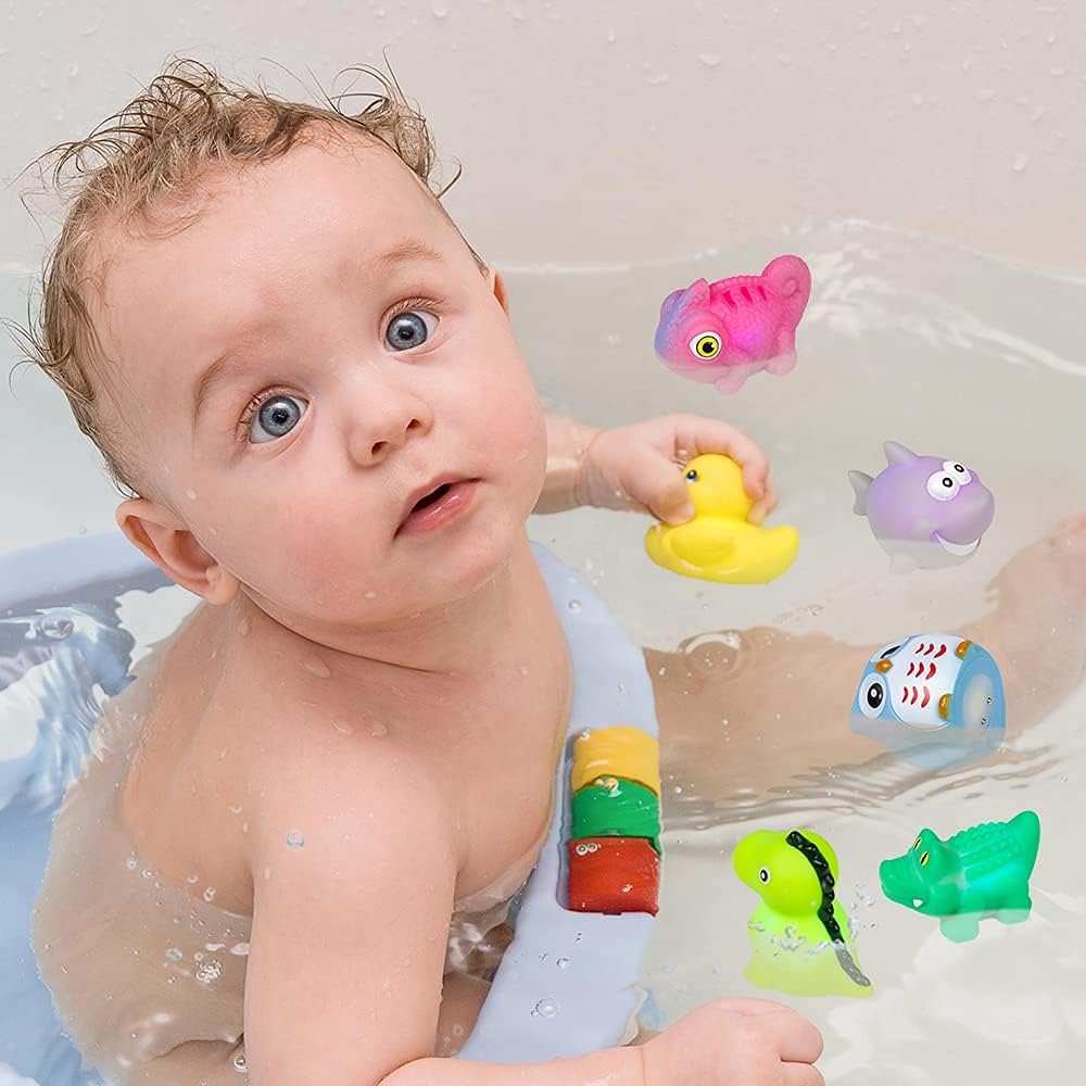 LED Floating Bath Toys, Animal Set 1-3yrs