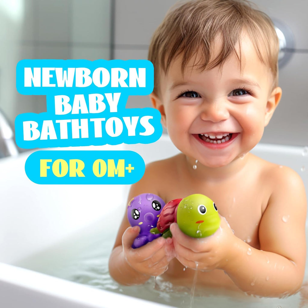 No-Hole Bath Toys for 1yr+ Kids